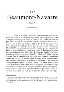 Les Beaumont-Navarre: notes historiques et généalogiques