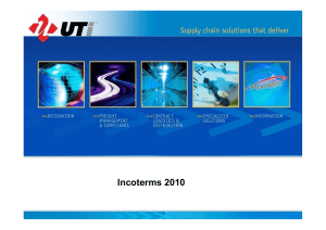 Incoterms 2010 - Instituto Universitario Escuela Argentina de Negocios