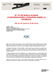 EL YO DE NUNCA ACABAR (CONVERSACIONES LITERARIAS