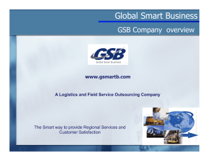 GSB - Overview Presentation v.09.28.11