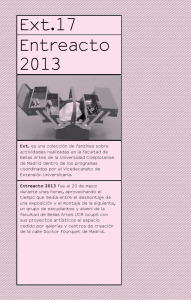 Ext.17 Entreacto 2013 - Facultad de Bellas Artes