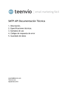 SMTP-API Documentación Técnica