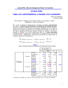 AYUDA SPSS TABLA DE CONTINGENCIA y PRUEBA CHI