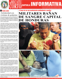 Boletín Mecate Corto sobre Honduras julio 09