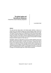 The global regime and - Centro de Economía Internacional