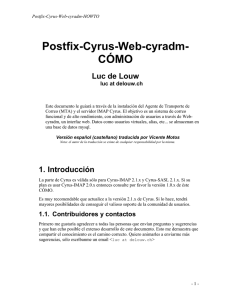 Postfix-Cyrus-Web-cyradm- CÓMO