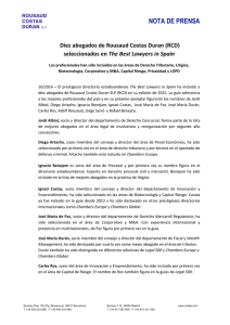 seleccionados en The Best Lawyers in Spain