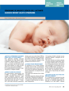 síndrome de muerte súbita del lactante sudden infant death syndrome