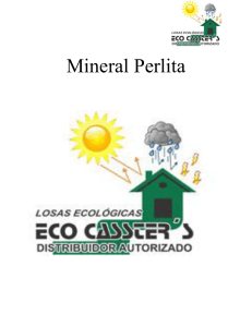 Mineral Perlita - Materiales y Construcción
