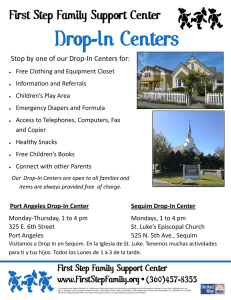 Drop-In Centers - First Step Family Support Center