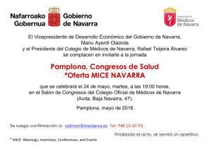 Pamplona, Congresos de Salud *Oferta MICE NAVARRA