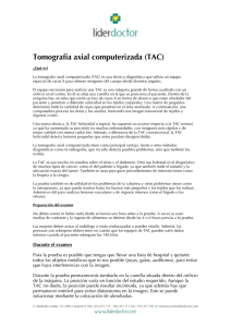 Tomografía axial computerizada (TAC)