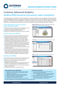 Customer Advanced Analytics Análisis RFM (recencia