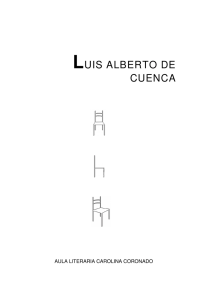 LUIS ALBERTO DE CUENCA - Aula Literaria Carolina Coronado