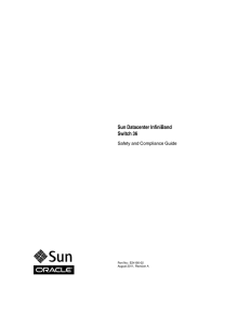 Sun Datacenter InfiniBand Switch 36 Safety and