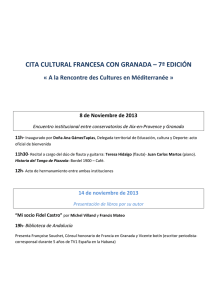 cita cultural francesa con granada – 7ª edición