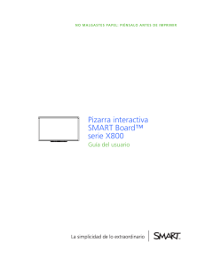 pizarra interactiva SMART Board serie X800