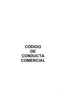 CÓDIGO DE CONDUCTA COMERCIAL