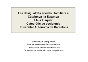 Flaquer-Les desigualtats socials i familiars a Catalunya i a Espanya
