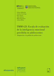 TMMS-23: Escala de evaluación de la Inteligencia emocional