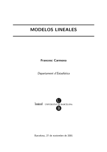modelos lineales - Universitat de Barcelona