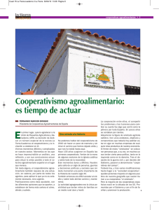 Cooperativismo agroalimentario: es tiempo de actuar