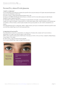 PrevenciÃ³n y detecciÃ³n del glaucoma