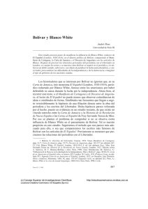Bolívar y Blanco White - Anuario de Estudios Americanos