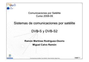 Sistemas de comunicaciones por satélite DVB-S y DVB-S2