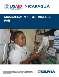 NICARAGUA: INFORME FINAL DEL PAÍS, Marzo 2007