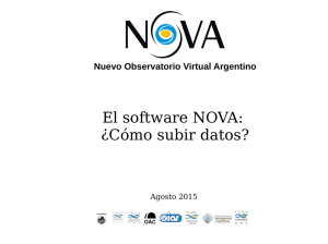 El software NOVA - NOVA