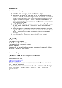 Requisitos - Universidad Nacional de San Martín