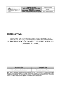 IF-P12-IN01 Formato Entrega de especificaciones de diseño para
