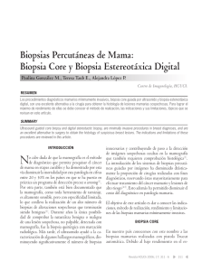Biopsias Percutáneas de Mama - Hospital Clínico Universidad de