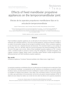 Effects of fixed mandibular propulsive appliances on the
