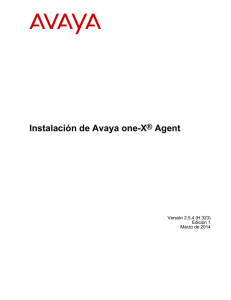 Instalación de Avaya one-X® Agent