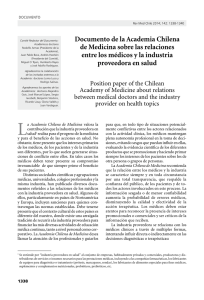 Documento de la Academia Chilena de Medicina sobre las