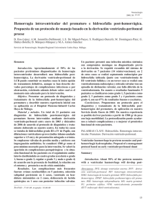 Hemorragia intraventricular del prematuro e hidrocefalia post