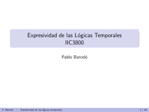 Expresividad de las Lógicas Temporales IIC3800