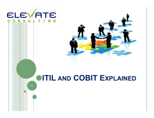 itil and cobit explained - ISACA South Florida Chapter