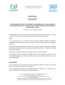 resolución declaración - Comisión Económica para América Latina