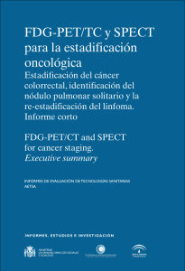 FDG-PET/TC y SPECT para la estadificación oncológica
