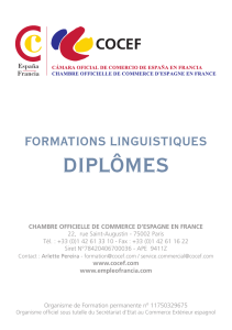 Formation linguistique - Chambre Officielle de Commerce D