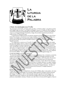 LITURGIA DE LA PALABRA