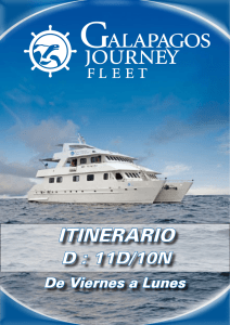 ITINERARIO - Galapagos Journey Cruises