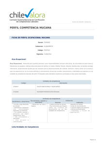 perfil competencia mucama - Centro de Certificación de