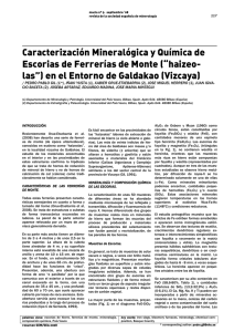 Caracterización Mineralógica y Química de Escorias de Ferrerías de