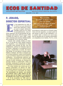 P. Jenaro, Director Espiritual - Provincia Santo Tomás de Villanueva