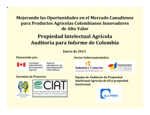 Sesión 1-Propiedad Intelectual Agrícola Auditoría Presente