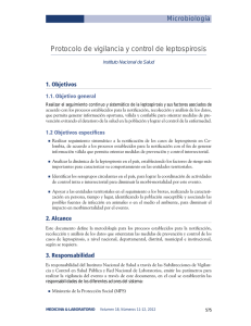 Protocolo de vigilancia y control de leptospirosis
